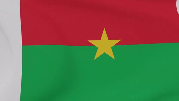 Flagga Burkina Faso Patriotism Nationell Frihet Hög Kvalitet Bild Rendering — Stockfoto