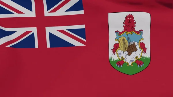 Vlag Bermuda Patriottisme Nationale Vrijheid Hoge Kwaliteit Beeld Rendering — Stockfoto