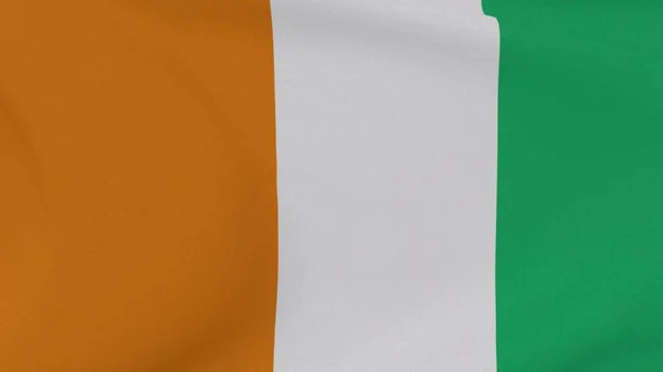 Flag Ivory Coast Patriotism National Freedom High Quality Image Rendering — Stock Photo, Image