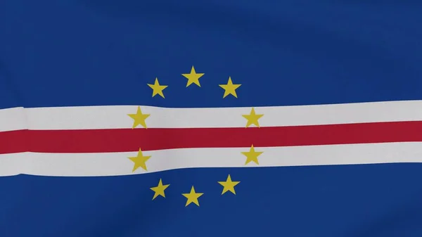 Flag Cape Verde Patriotism National Freedom High Quality Image Rendering — Stock Photo, Image