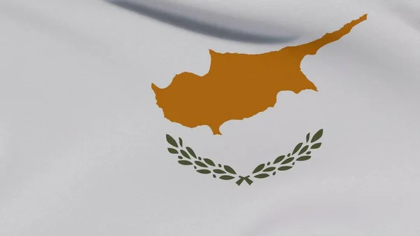 Vlag Cyprus Patriottisme Nationale Vrijheid Hoge Kwaliteit Imago Weergave — Stockfoto