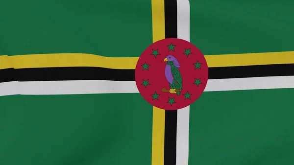 Flagge Dominica Patriotismus Nationale Freiheit Hochwertiges Bild Rendering — Stockfoto