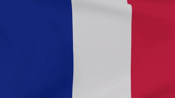 Flaga Francja Patriotyzm Wolność Narodowa Wysokiej Jakości Obraz Renderowanie — Zdjęcie stockowe