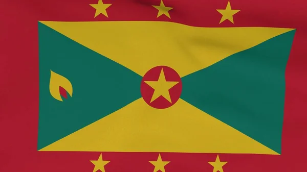 Bandeira Granada Patriotismo Liberdade Nacional Imagem Alta Qualidade Renderização — Fotografia de Stock