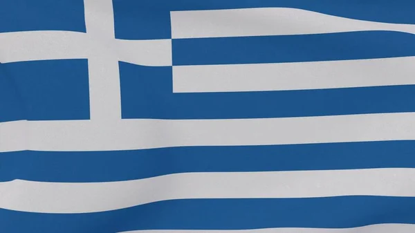 Σημαία Ελλάδα Πατριωτισμός Εθνική Ελευθερία Υψηλής Ποιότητας Εικόνα Απόδοση — Φωτογραφία Αρχείου