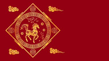 Çin Yeni Yılı 'nın canlılığını, Kültürel Elementler ve Geleneksel Renklerin Zenginleştirdiği Güzel Resimli Refah ve İyi Şans Sembolleriyle kutlayın. Yüksek kalite 4k