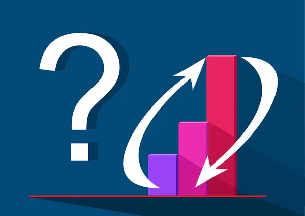 İş infographics. Soru işareti. Vektör.
