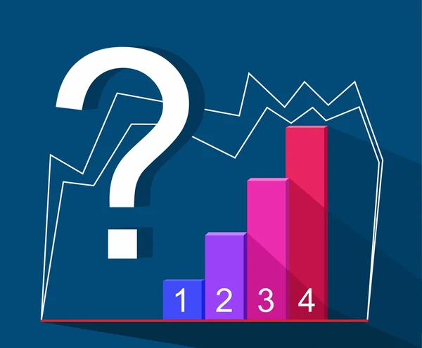 İş infographics. Soru işareti. Vektör.