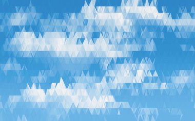 Geometrik bulutlar, düşük çokgen, üçgen, hisse senedi vektörel çizimler, vektör grafikleri