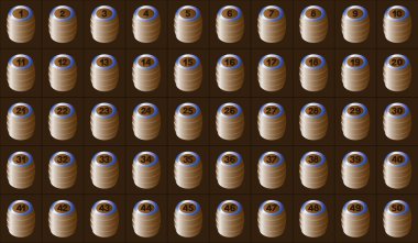 Fıçı Bingo, piyango, oyun ve eğlence, iyi şanslar