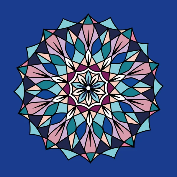 Chovné obr. Etnické, textilie, motivy. Vektor, abstraktní květina Mandala. Dekorační prvky pro design — Stockový vektor