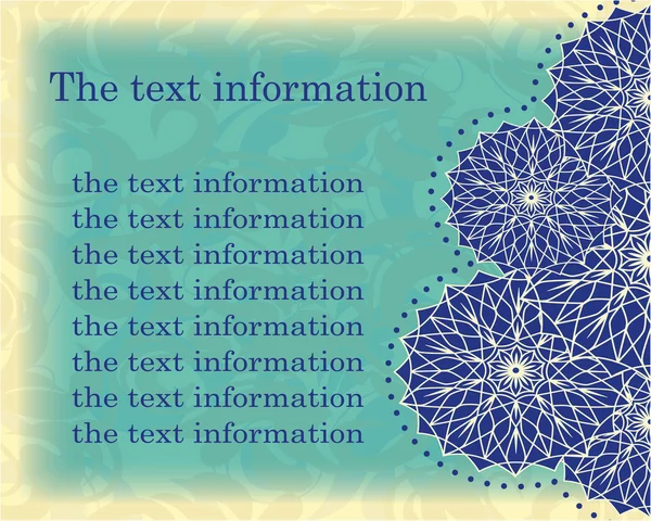 Handgezeichneter Hintergrund. Rahmen für Textvorlage, Ornament, Vorlage. islam, arabisch, indisch, osmanisch. für Hintergrundinformationen, Präsentationen und Schulungsmaterialien. Abdeckung — Stockvektor