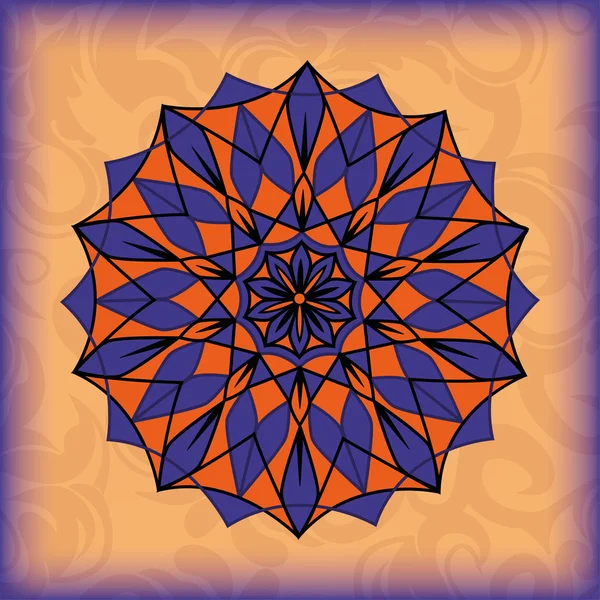 Lineare Ornamente Mandala ethnische Stammesmuster, Stoffe, Motive. Vektor, abstrakte Blume. Dekoratives Element für die Gestaltung. — Stockvektor