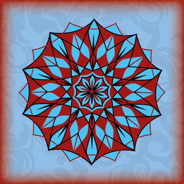 Lineare Ornamente Mandala ethnische Stammesmuster, Stoffe, Motive. Vektor, abstrakte Blume. Dekoratives Element für die Gestaltung. — Stockvektor