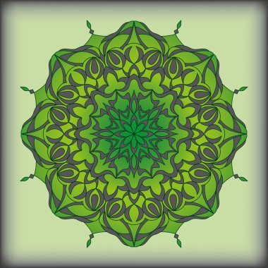 Mandala, vintage desen, el çizilmiş soyut dekoratif süs. Afiş, davetiye, düğün kartı, tebrik kartı ve diğerleri için kullanılabilir. Kraliyet vektör tasarım elemanı. İslam, Arap, Hint, Osmanlı motifleri.