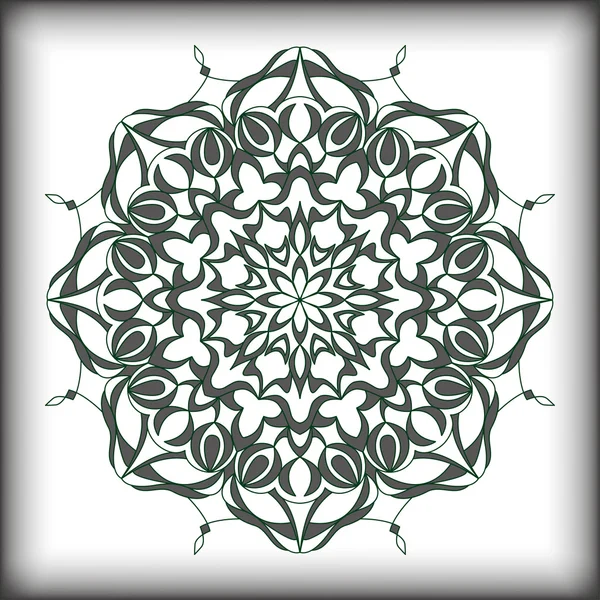 Mandala, patrón vintage, ornamento decorativo abstracto dibujado a mano. Se puede utilizar para banner, invitación, tarjeta de boda, tarjeta de felicitación y otros. Elemento de diseño de vector real. Motivos islámicos, árabes, indios, otomanos . — Archivo Imágenes Vectoriales