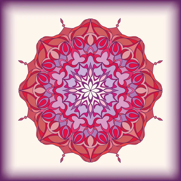 Mandala. Stammes-, ethnische, Dekoration, Motive, Muster, Ornamente. Vektor, abstrakte Blume. dekorative Elemente für das Design. ideal für Urlaubskarten, Malerei auf Kleidung, Innenraum der Wohnung. — Stockvektor