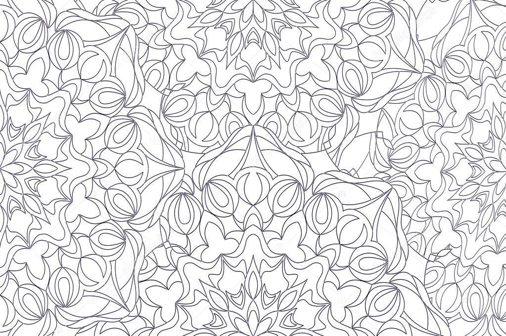 Desenhos para colorir para adultos e crianças mais velhas. pintura, flor  mandala. Islâmico, árabe, indiano. Preto e branco. Padrão vintage ornamento  decorativo artesanal. Elemento de design vetorial real imagem vetorial de  nastusha2407.mail.ru©