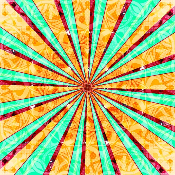 Soyut arkaplan. Örtü ve kumaş için çok uygun. Retro tarzı renkli ışık arkada eşit olarak yayılır. Tasarım için vektör illüstrasyonu. EPS 10