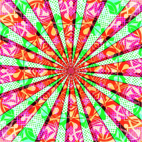 Soyut arkaplan. Örtü ve kumaş için çok uygun. Retro tarzı renkli ışık arkada eşit olarak yayılır. Tasarım için vektör illüstrasyonu. EPS 10