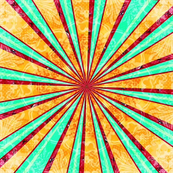 Soyut arkaplan. Örtü ve kumaş için çok uygun. Retro tarzı renkli ışık arkada eşit olarak yayılır. Tasarım için vektör illüstrasyonu. EPS 10