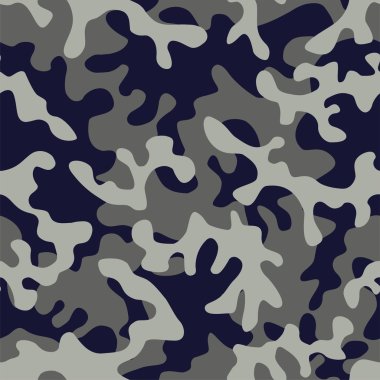 mavi gri renkte askeri camo