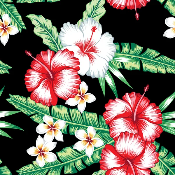 Fondo tropical sin costuras — Archivo Imágenes Vectoriales