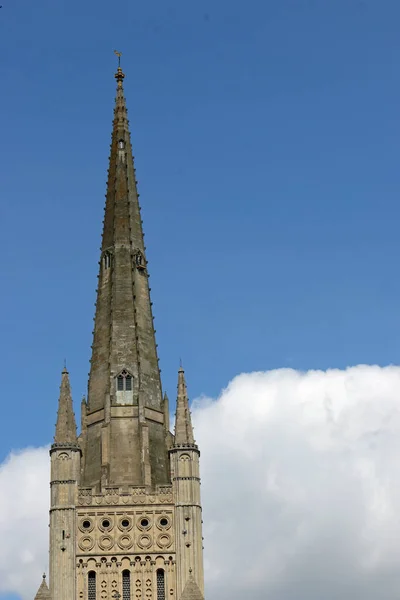 Norwich kathedraal torenspits — Stockfoto