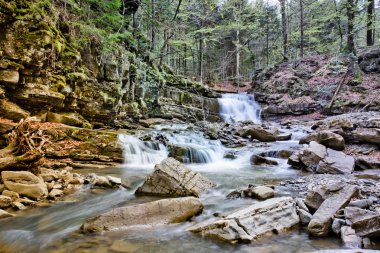 Şelale Karpat dağ, Ukrayna