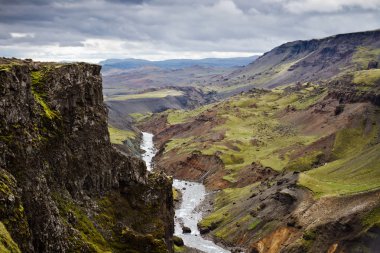 İzlanda volkanik manzara