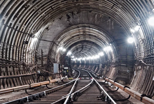 Túnel do metrô de Kiev — Fotografia de Stock