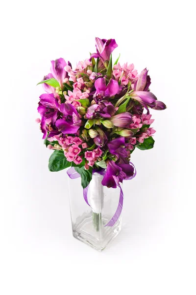 Flower bouquet on white background