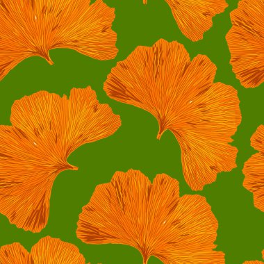 Ginkgo biloba yaprak masa örtüsü