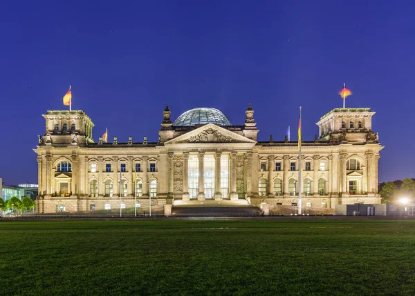 Berlin Allemagne Juillet 2020 Vue Nocturne Été Bâtiment Bundestag Reichstag — Photo