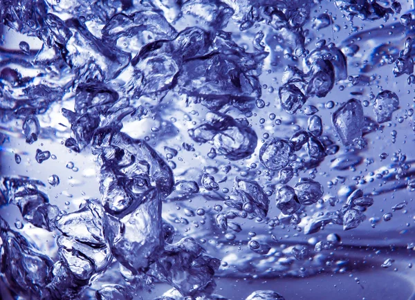 Kogt vand med bobler baggrund - Stock-foto