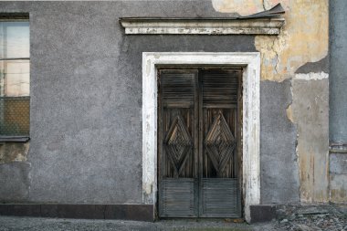 grunge eski kapı, doku duvar eski ev