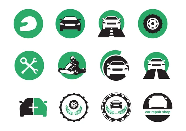 Car icons vector — Stock Vector