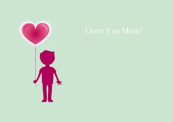 I love you Mom — Stock Vector