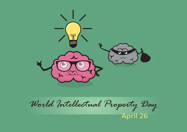 Dia Mundial da Propriedade Intelectual Vetor — Vetor de Stock