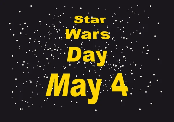 Illustration vectorielle Star Wars Day — Image vectorielle