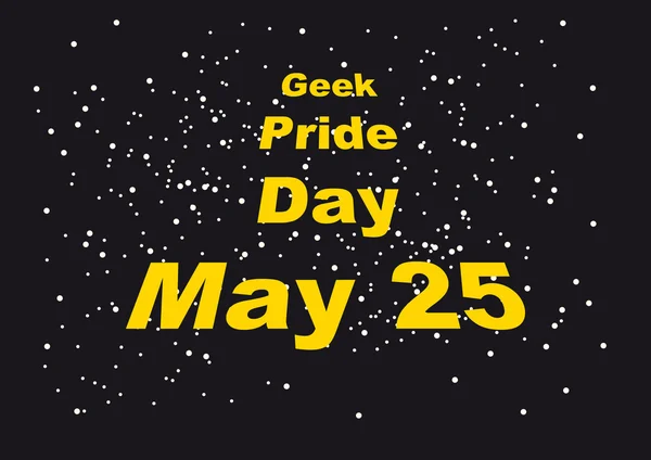 Geek Pride Day vektor — Stock vektor