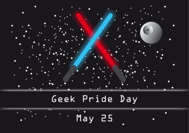 Geek gurur günü vektör