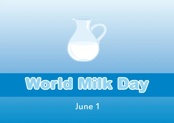 Światowy dzień mleka wektor — Wektor stockowy