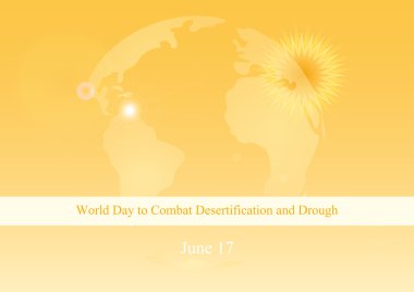 World Day to Combat Desertification and Drought vector clipart