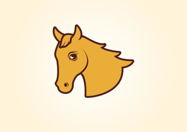 Horse head vector illustration clipart