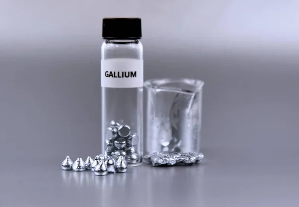 Gallium Solid State Metalen Voorraad Beelden Laboratorium Accessoires Stockfoto Laboratoriumapparatuur — Stockfoto