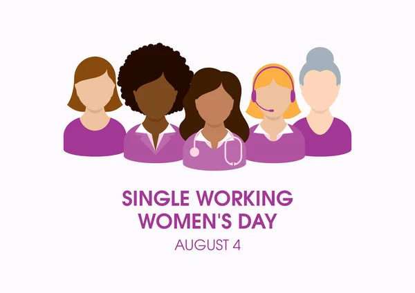 Single Working Women Day Vector Profesional Ocupación Femenina Icono Conjunto — Archivo Imágenes Vectoriales