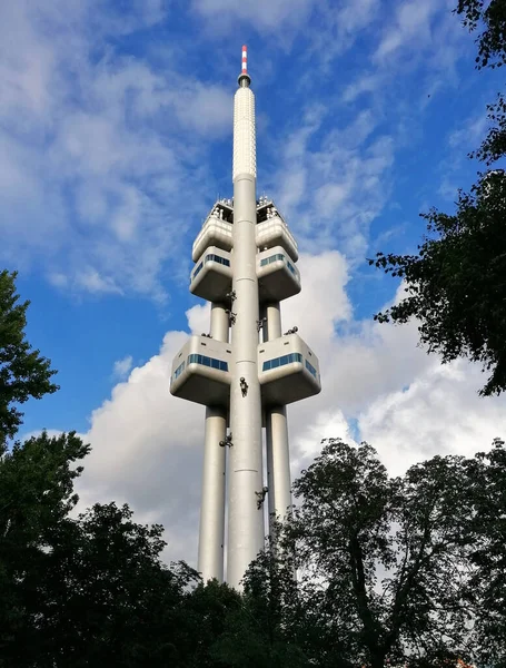 Wieża Telewizyjna Zizkov Pradze Miasto Czechy Obrazy Akcji Wieża Telewizyjna — Zdjęcie stockowe