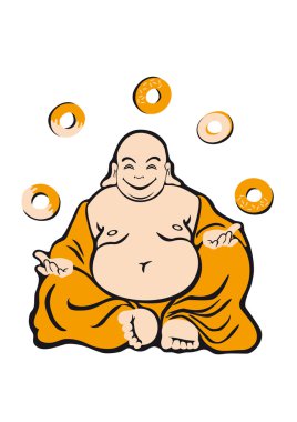 Buddha attained enlightenment clipart