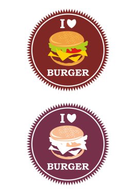 Restoranlar ve burger severler için sulu logosu